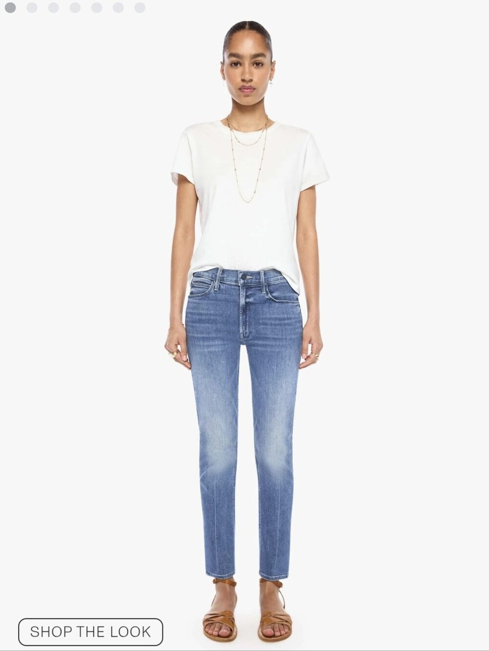 NWT MOTHER Mid Rise Dazzler Ankle Jeans Size 27